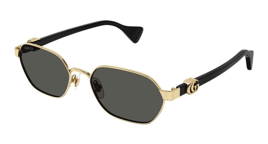 GUCCI-1593S/S 001 GOLD/BLACK/GREY 56*18, , hi-res image number 0