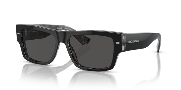GABBANA-4451/S 340387 BLACK ON GREY HAVANA(DARK GREY 55*15, Negre | Gris Havana, hi-res 0