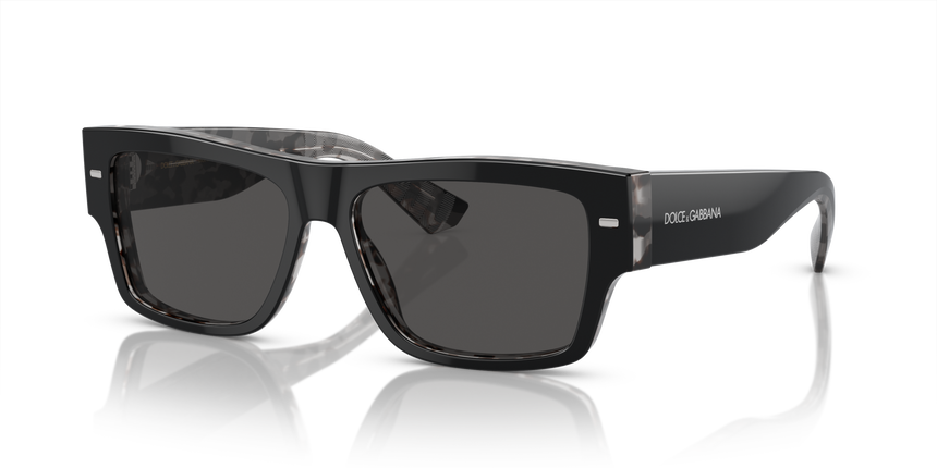 GABBANA-4451/S 340387 BLACK ON GREY HAVANA(DARK GREY 55*15, Negre | Gris Havana, hi-res image number 0