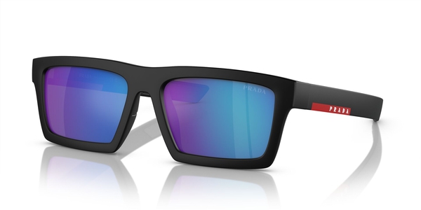 PRADA-SPORT-02ZSU/S 1BO08R MATTE BLACK(LIGHT GREEN MIRROR BLUE 55*18, Negre mat, hi-res 0