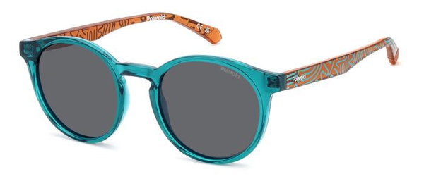 POLAROID-KIDS-8061/S TCF*M9 TURQUOISE(GREY POLARIZED 46*18, Turquesa, hi-res 0