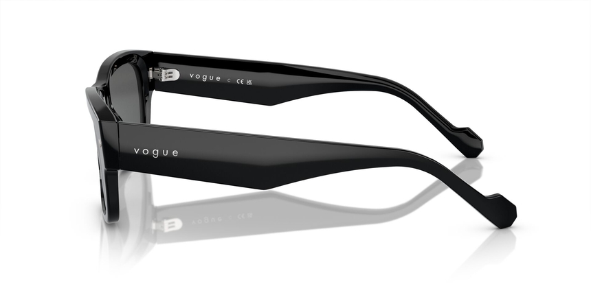 VOGUE-5530/S W44/87 BLACK(DARK GREY 55*20, Negre, hi-res image number 2