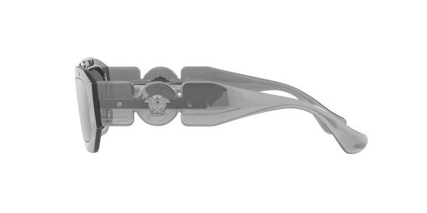 VERSACE-2235/S 10016G TRANSPARENTE GREY MIRROR 51*20, Gris transparent i platejat, hi-res 2