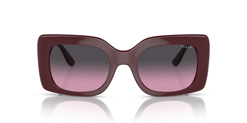 VOGUE-5481S/S 304890 FULL BORDEAUX(VIOLET GRADIENT GREY 52*21, Burdeus, hi-res image number 1
