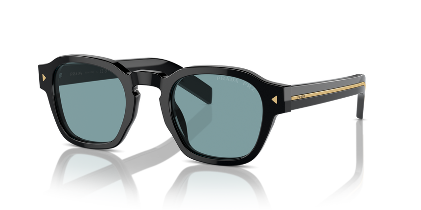 PRADA-A16S/S 16K04D BLACK(GREEN POLAR) 49*24, Negre, hi-res image number 0