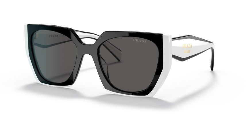 PRADA-15WS/S 09Q5S0 BLACK/TALC DARK GREY 54*19, Negre | Talc, hi-res image number 0