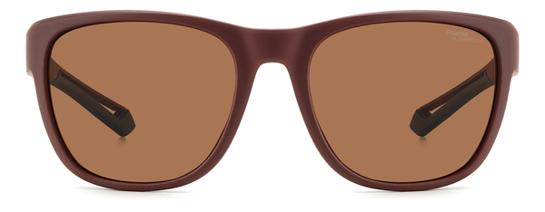 POLAROID-7051/S 7BL*47 MATTE BURGUNDY(BROWN POLAR HIGH CONTRAST 57*19, Granat mat, hi-res 1
