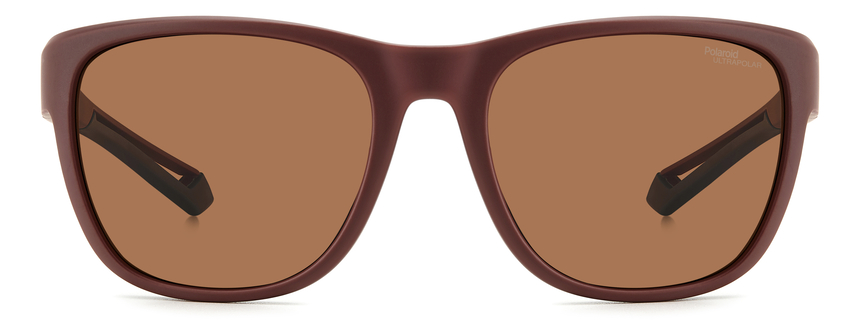 POLAROID-7051/S 7BL*47 MATTE BURGUNDY(BROWN POLAR HIGH CONTRAST 57*19, Granat mat, hi-res image number 1