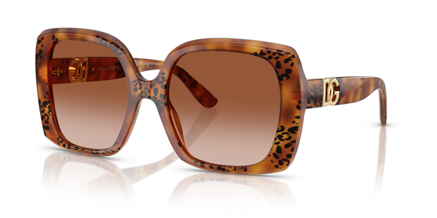 GABBANA-4475/S 338013 HAVANA LEO(BROWN GRADIENT 56*19, Havana leopard, hi-res image number 0