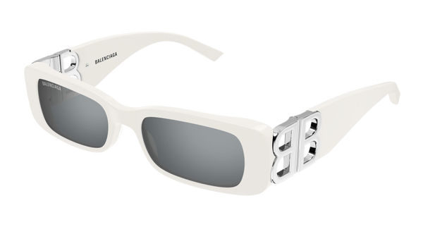 BALENCIAGA-BB0096S/S 020 WHITE SILVER(SILVER 51*18, Blanc, hi-res 0