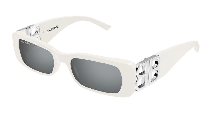BALENCIAGA-BB0096S/S 020 WHITE SILVER(SILVER 51*18, Blanc, hi-res image number 0