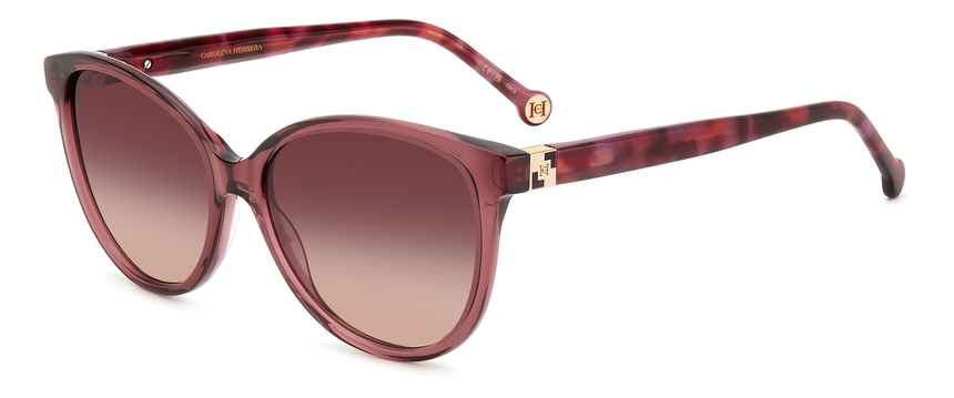 CAROLINA-0237/S 82U*3X BURGUNDY RED HAVANA(PINK DOUBLESHADE 56*16, Granat, hi-res image number 0