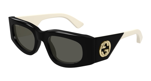 gucci-1664s/s 001 black-ivory-grey 51*21
