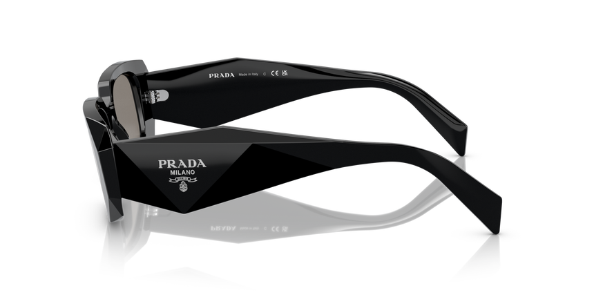 PRADA-17WS/S 1AB07Z BLACK (GREY MIRROR INTERNAL SILVER) 49*20, Negre, hi-res image number 2