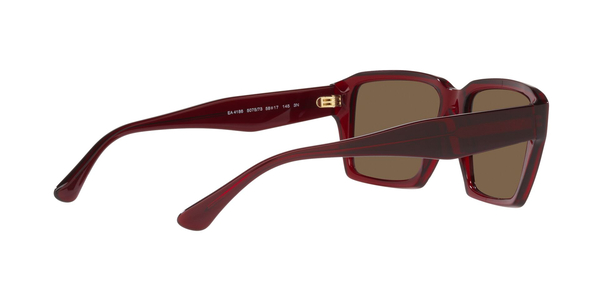 EMPORIO-4186/S 507573 SHINY TRANSPARENT RED(DARK BROWN 58*17, Vermell, hi-res 4