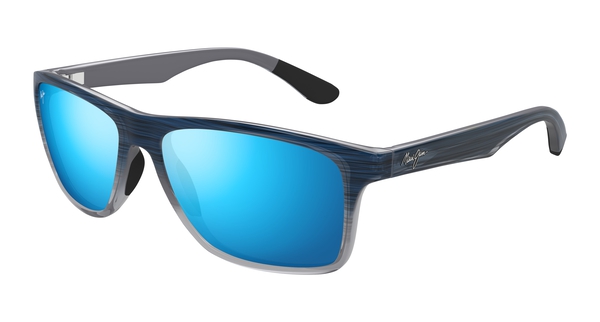 MAUI-JIM-ONSHORE/S B798-03S*3P BLUE BLACK STRIPE FADE(BLUE HAWAII 58*18, Blau, hi-res 0