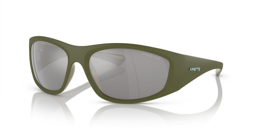 ARNETTE-4331 29246G MATT MILITARY/ALUMINA LT GREEN(LIGHT GREY MIRROR SILVER 80 64*18, Negre, hi-res image number 0