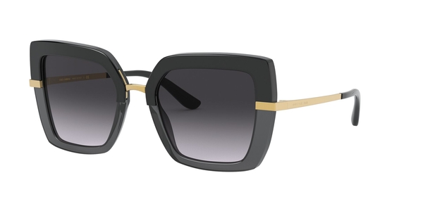 GABBANA-4373/S 32468G TOP BLACK ON TRANSPARENT BLACK(GREY GRADIEN 52*21, Negre, hi-res 0