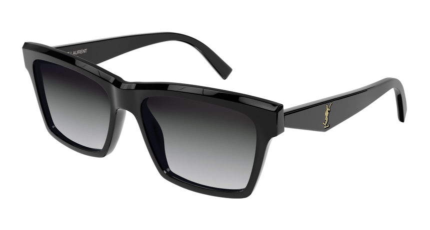 SAINT-LAURENT-SLM104/S 001 BLACK-BLACK-GREY 56*16, Negro, hi-res image number 0