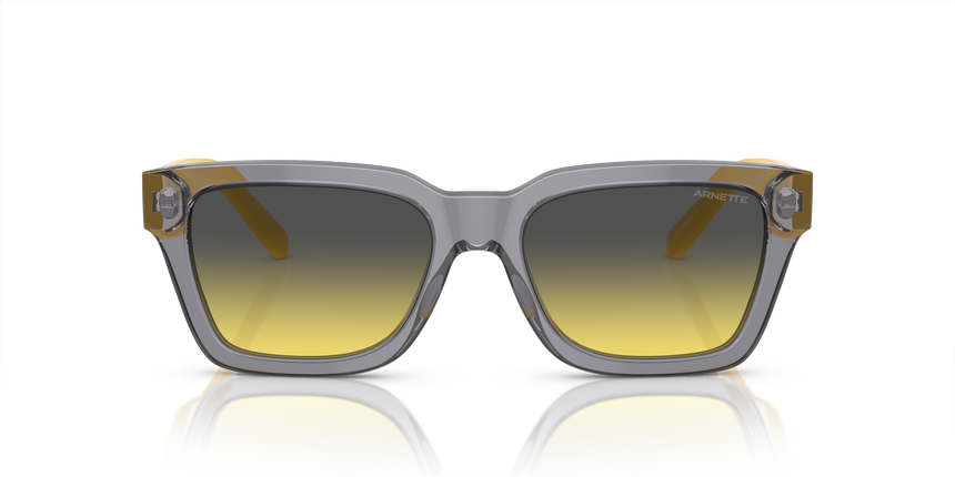 ARNETTE-4334 12432Q TRANSPARENT GREY(CLEAR FIFTY YELLOW/DARK GREY 53*18, Gris, hi-res image number 1