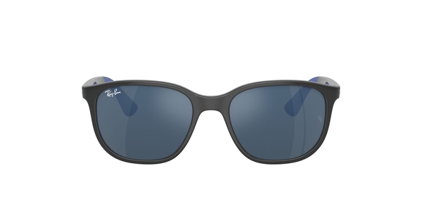 RJ-9078S 715155 GRAY ON RUBBER BLU(DARK BLUE MIRROR BLUE 48*16, Gris | Blau, hi-res 1