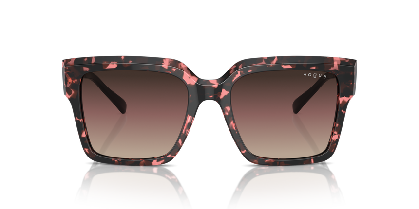 VOGUE-5553/S 3148E2 RED TORTOISE(BROWN GRAD PURPLE GRAD BLACK 54*19, Vermell havana, hi-res image number 1