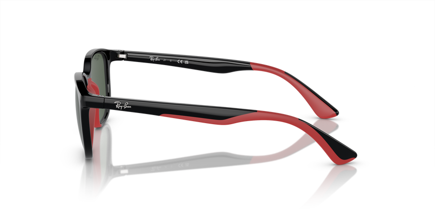 RJ-9078S 713171 BLACK ON RUBBER RED(DARK GREEN 48*16, Negre | Vermell, hi-res image number 2