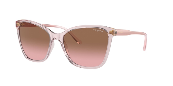 VOGUE-5520/S 294214 TRANSPARENT PINK(PINK GRADIENT BROWN 56*17, Rosa transparent, hi-res 0