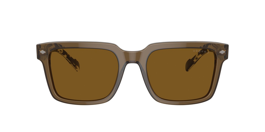 VOGUE-5573/S 314483 TRANSPARENT OLIVE GREEN(DARK BROWN POLAR 55*20, Verd transparent, hi-res image number 1