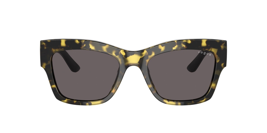 VOGUE-5524/S 309187 YELLOW TORTOISE(BLACK SMOKE 54*20, Negre | Groc, hi-res image number 1