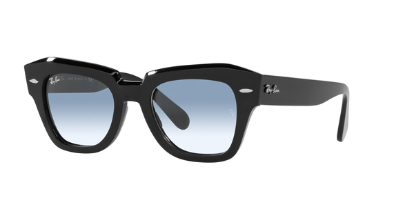 RB-2186 12943M BLACK ON TRASPARENT(BLUE GRADIENT GREY 49*20, Negre, hi-res 0