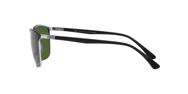 RB-3686 9144P1 BLACK ON SILVER(POLAR DARK GREEN 57*19, Negre, hi-res 2