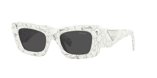 PRADA-13ZS/S 17D5S0 MATTE WHITE MARBLE(DARK GREY 50*21, Blanc, hi-res 0