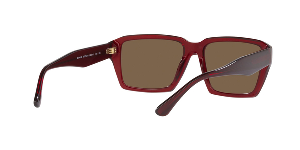 EMPORIO-4186/S 507573 SHINY TRANSPARENT RED(DARK BROWN 58*17, Vermell, hi-res 5