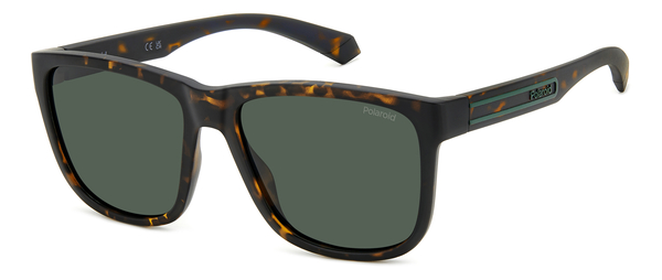 POLAROID-2155/S HGC*UC MATTE BROWN HAVANA(GREEN POLARIZED 57*17, Marró mat | Havana, hi-res 0