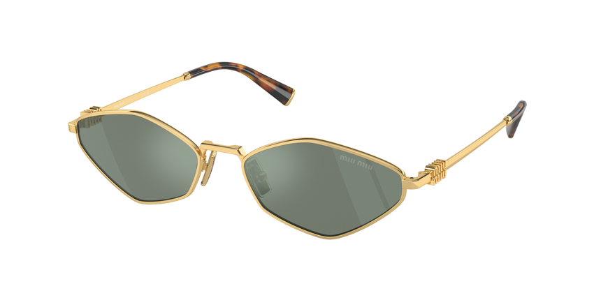 MIUMIU- 56ZS/S 5AK04M GOLD(GREEN MIRROR INTERNAL SILVER 56*17, Daurat, hi-res image number 0