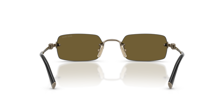 MIUMIU-B50S/S 26C09Z OLD GOLD(DARK BROWN 50*20, Plata, hi-res image number 4