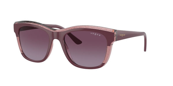 VOGUE-5557/S 31408H PURPLE/TRANSP PURPLE GLITTER(VIOLET GRADIENT 54*19, Violeta | Violeta transparente, hi-res 0