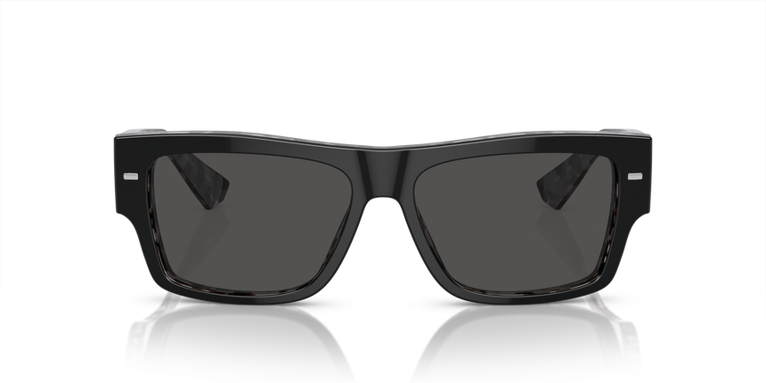 GABBANA-4451/S 340387 BLACK ON GREY HAVANA(DARK GREY 55*15, Negre | Gris Havana, hi-res image number 1