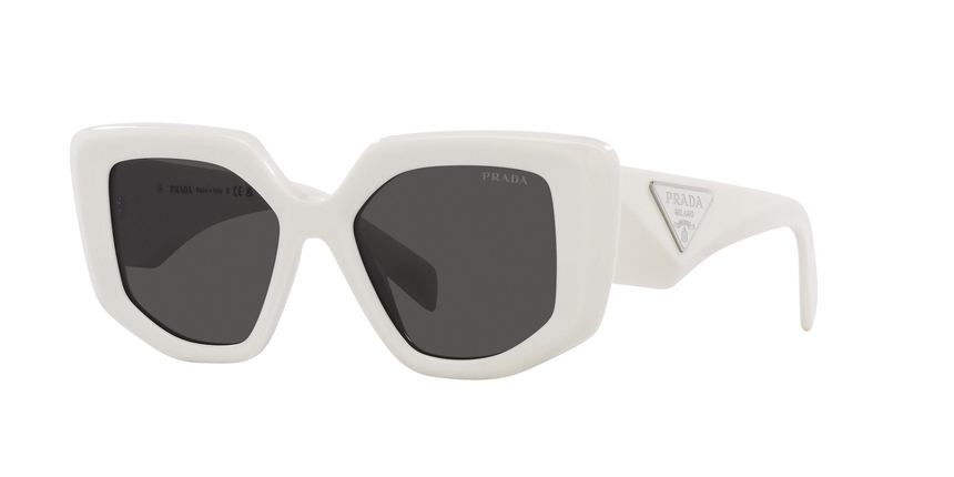 PRADA-14ZS/S 1425S0 TALC(DARK GREY 50*18, Blanc, hi-res image number 0
