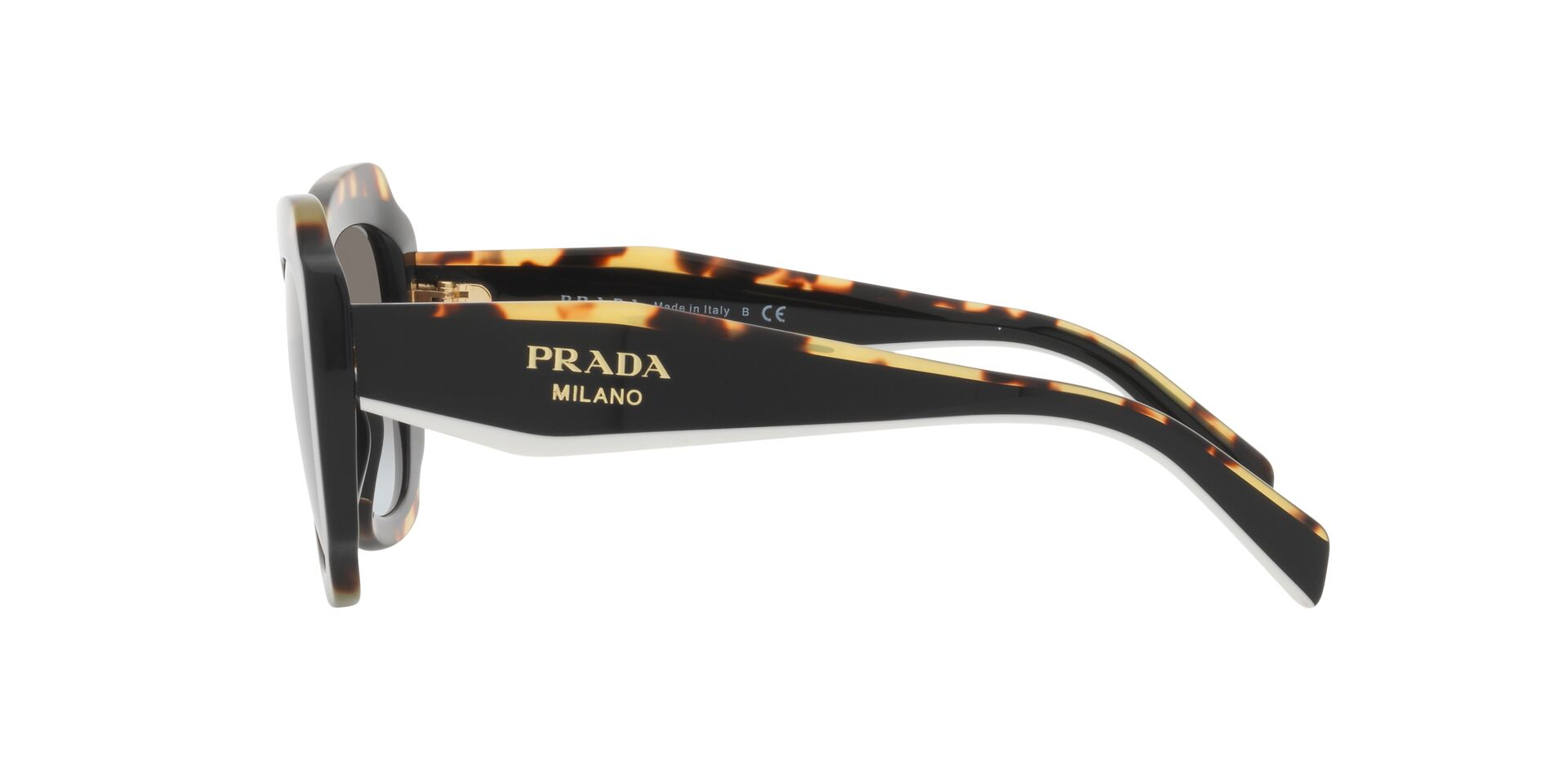 PRADA-16YS/S 01M0A7 BLACK(DARK GREY 52*19, Havana-Negre, hi-res image number 3