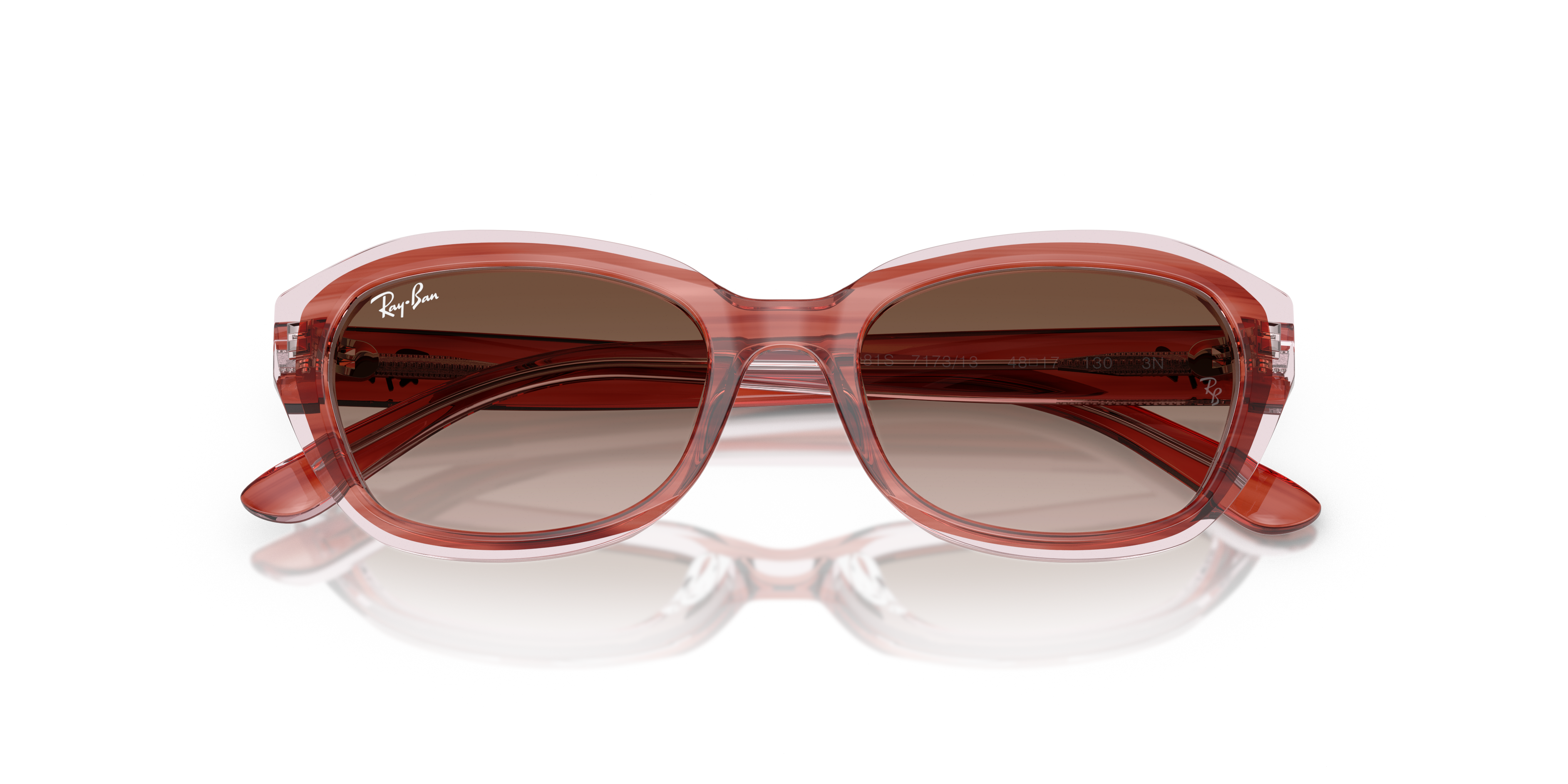 RJ-9081S 717313 STRIPED PINK ON TRANSP PINK(GRADIENT BROWN 48*17, Rosa a rayas | Rosa transparente, hi-res image number 4