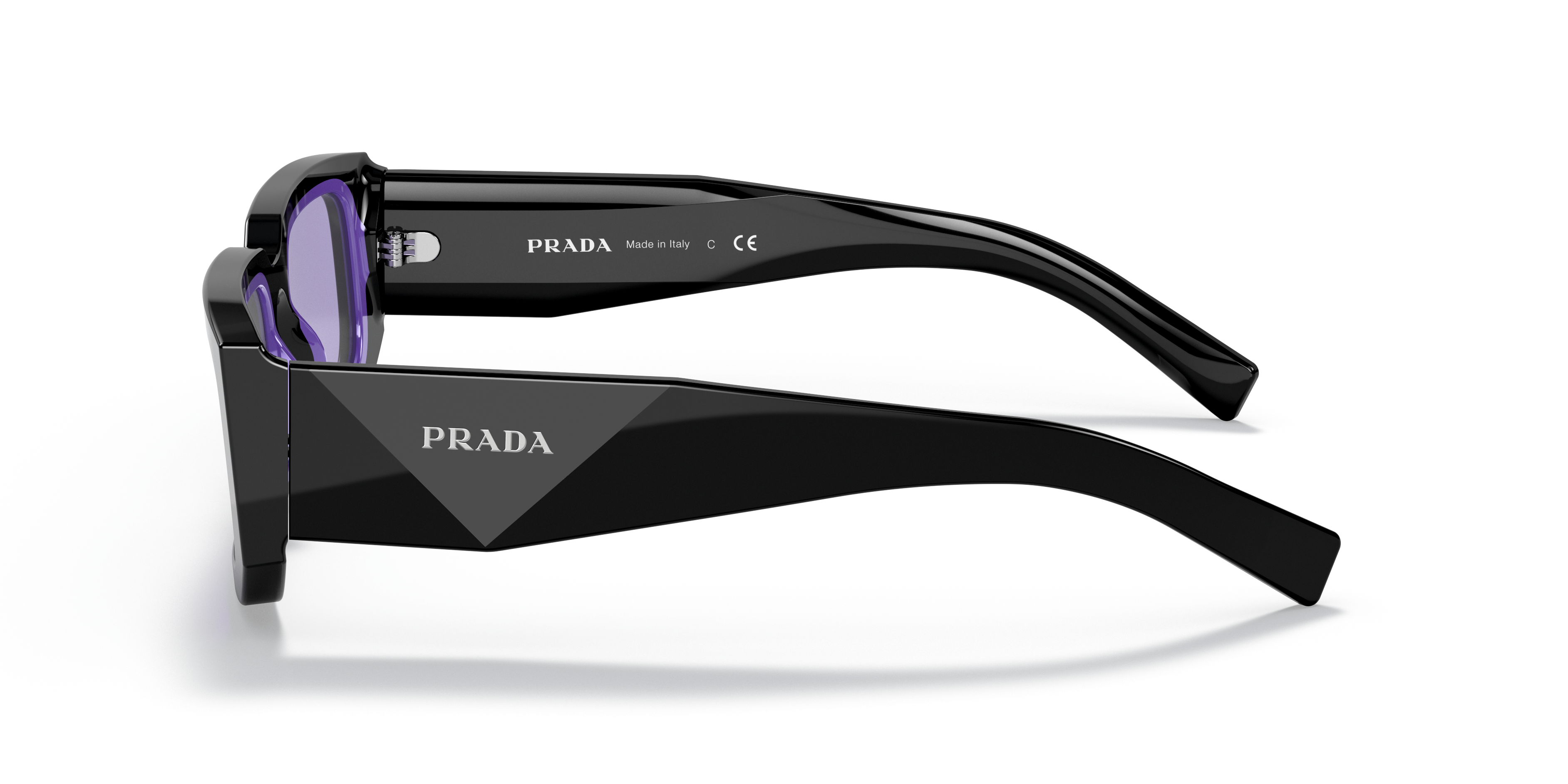 PRADA-06YS/S 02Z01O BLACK/BLUE VIOLET 53*21, Negre | Blau, hi-res image number 2