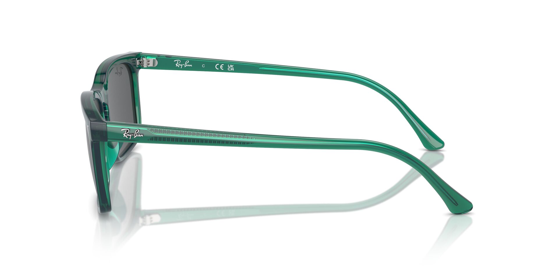 RB-4435 6615B1 TRANSPARENT GREEN(DARK GREY 59*18, Verd transparent, hi-res image number 2