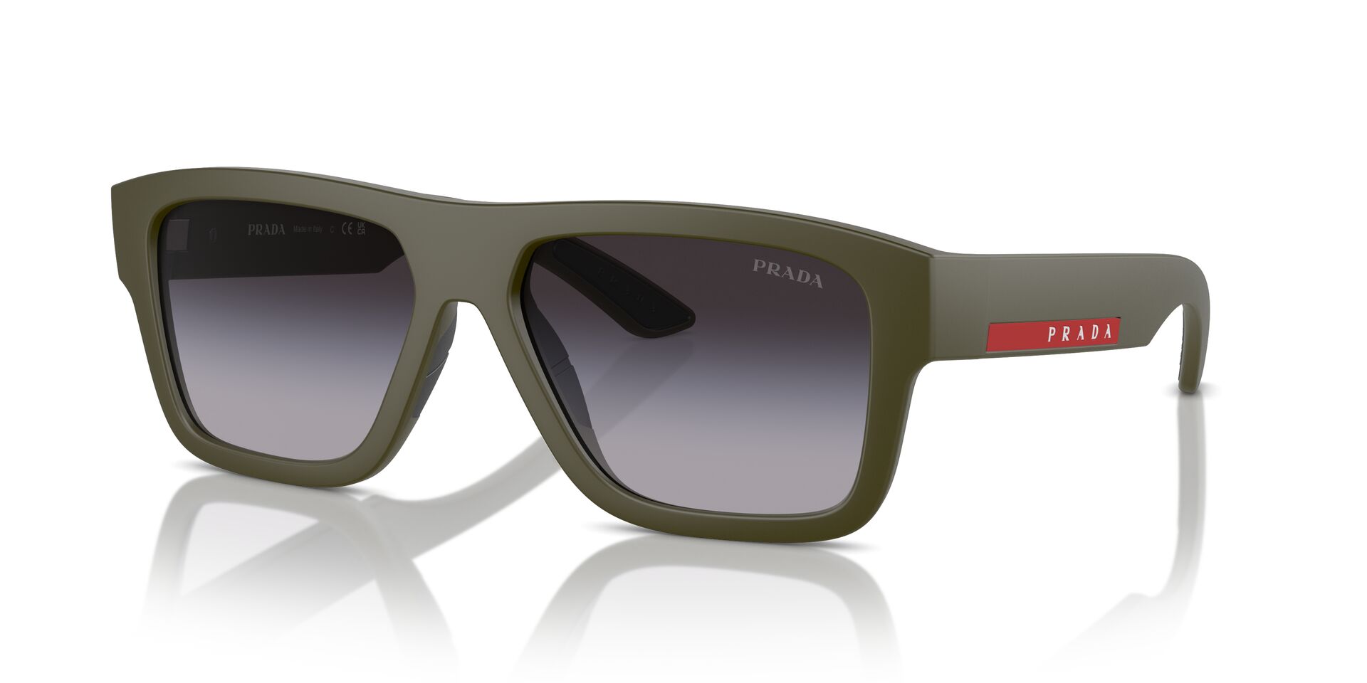 PRADA-SPORT-04ZS/S 15X09U GREEN MILITARY MATTE(GREY GRADIENT 56*16, Verd mat, hi-res image number 0
