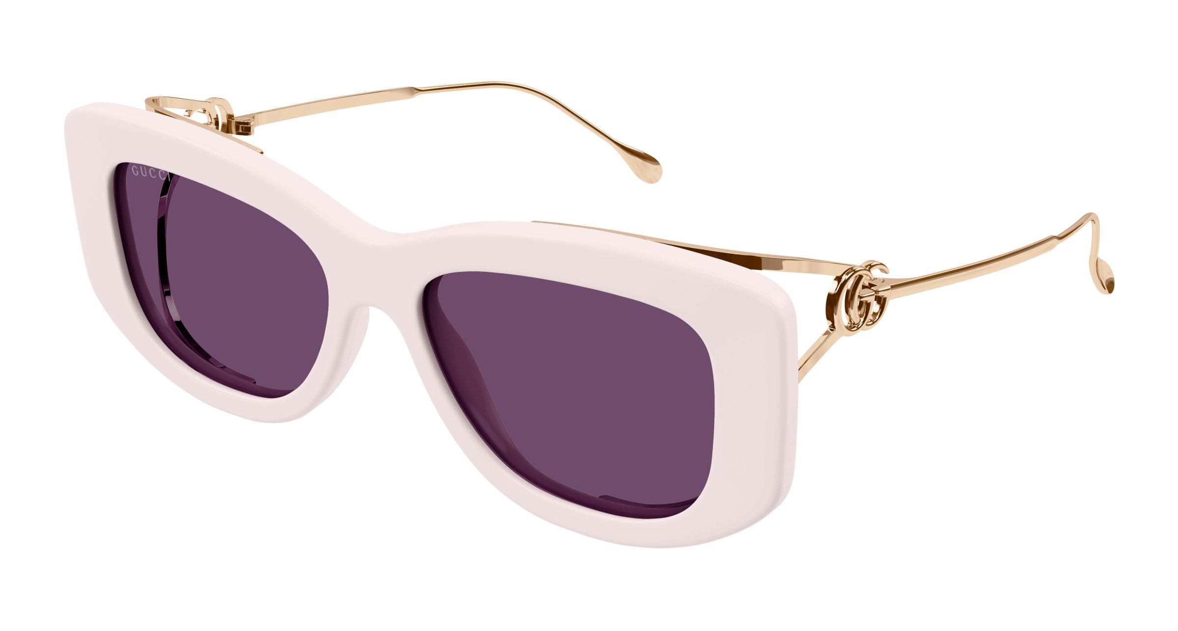 GUCCI-1566S/S 003 IVORY-GOLD-VIOLET 55*17, , hi-res image number 0