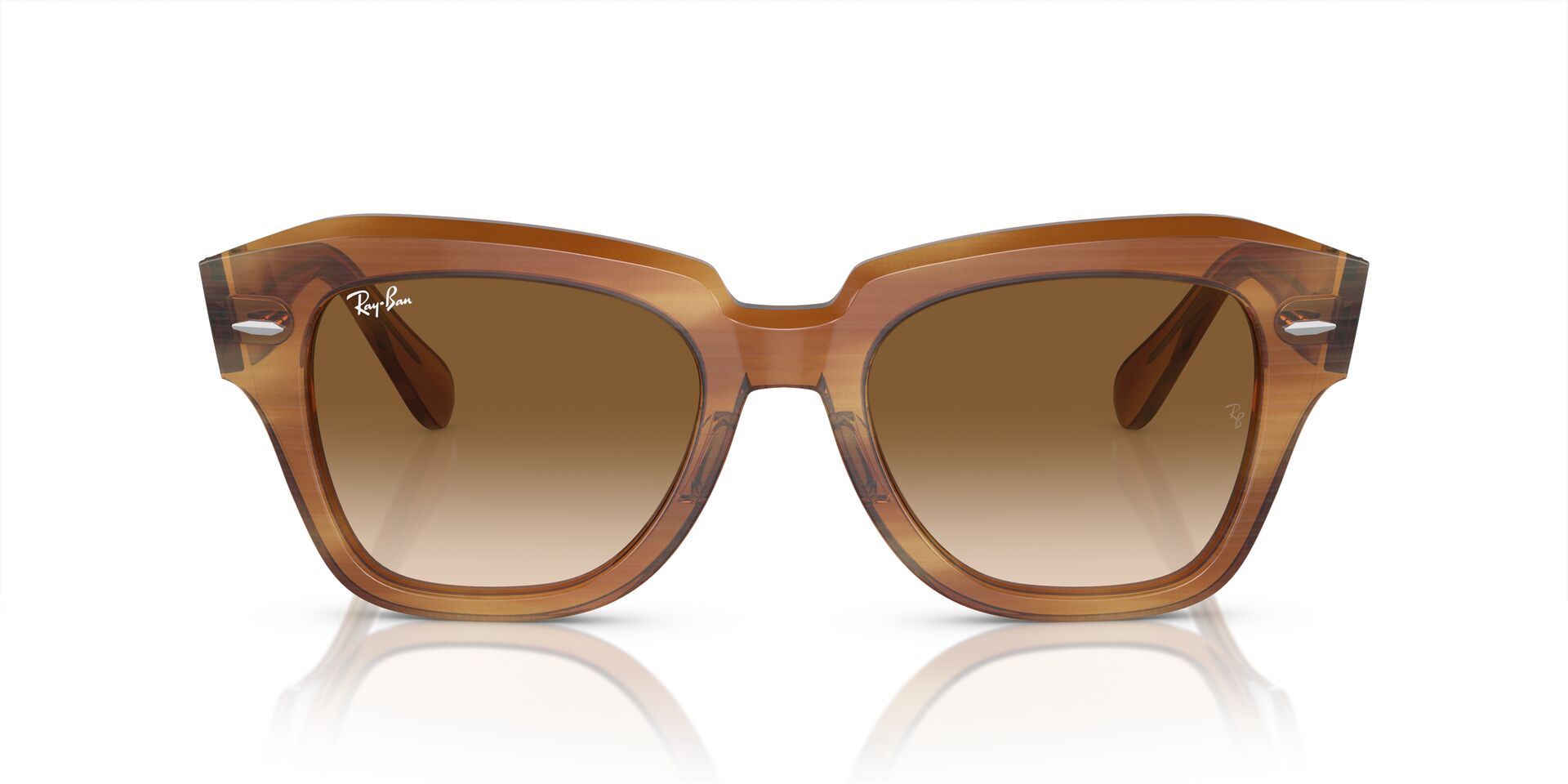 RB-2186 140351 STRIPED BROWN(CLEAR GRADIENT BROWN 52*20, Marró a ratlles, hi-res image number 1