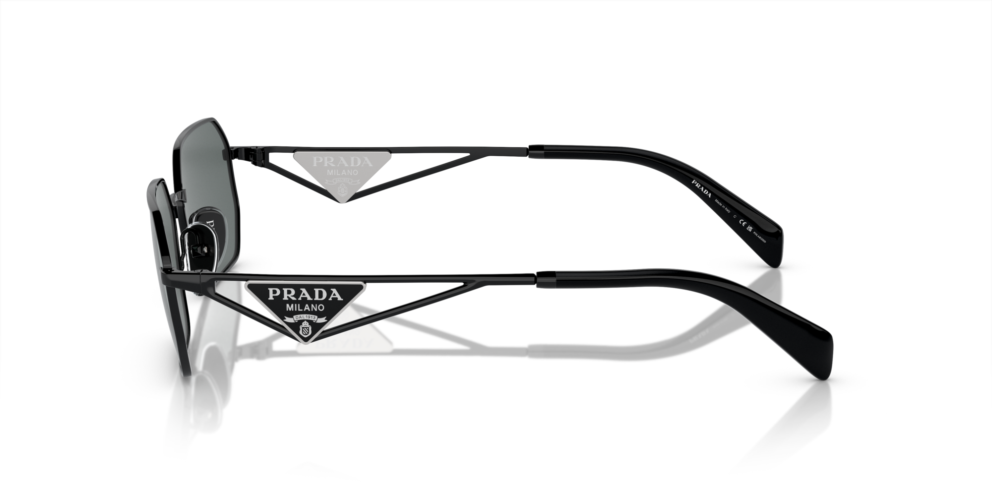 PRADA-A51S/S 1AB5Z1 BLACK (BLACK GREY POLAR) 58*17, Negre, hi-res image number 2