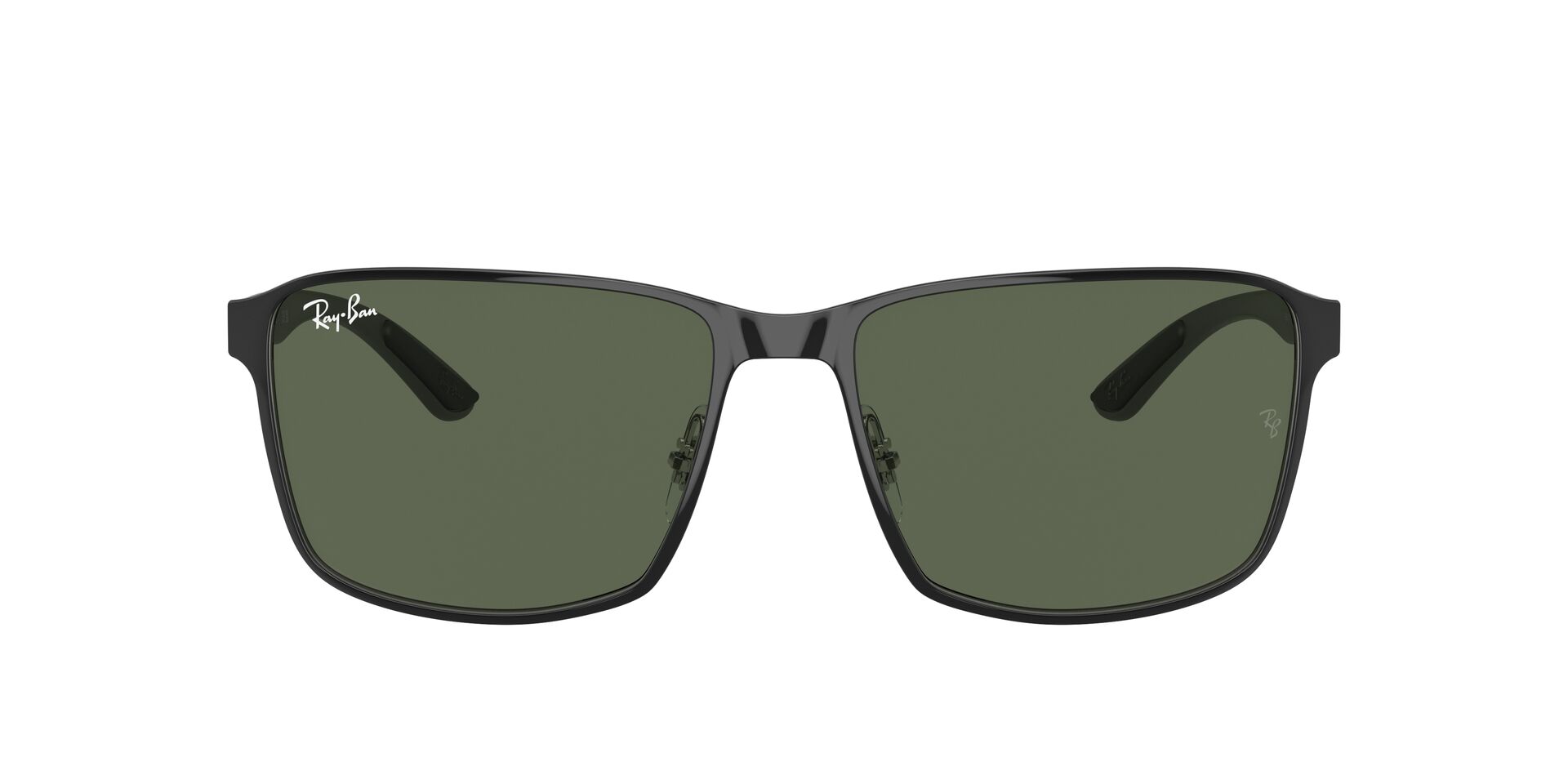RB-3721 914471 BLACK ON SILVER(DARK GREEN 59*17, Negre | Plata, hi-res image number 1