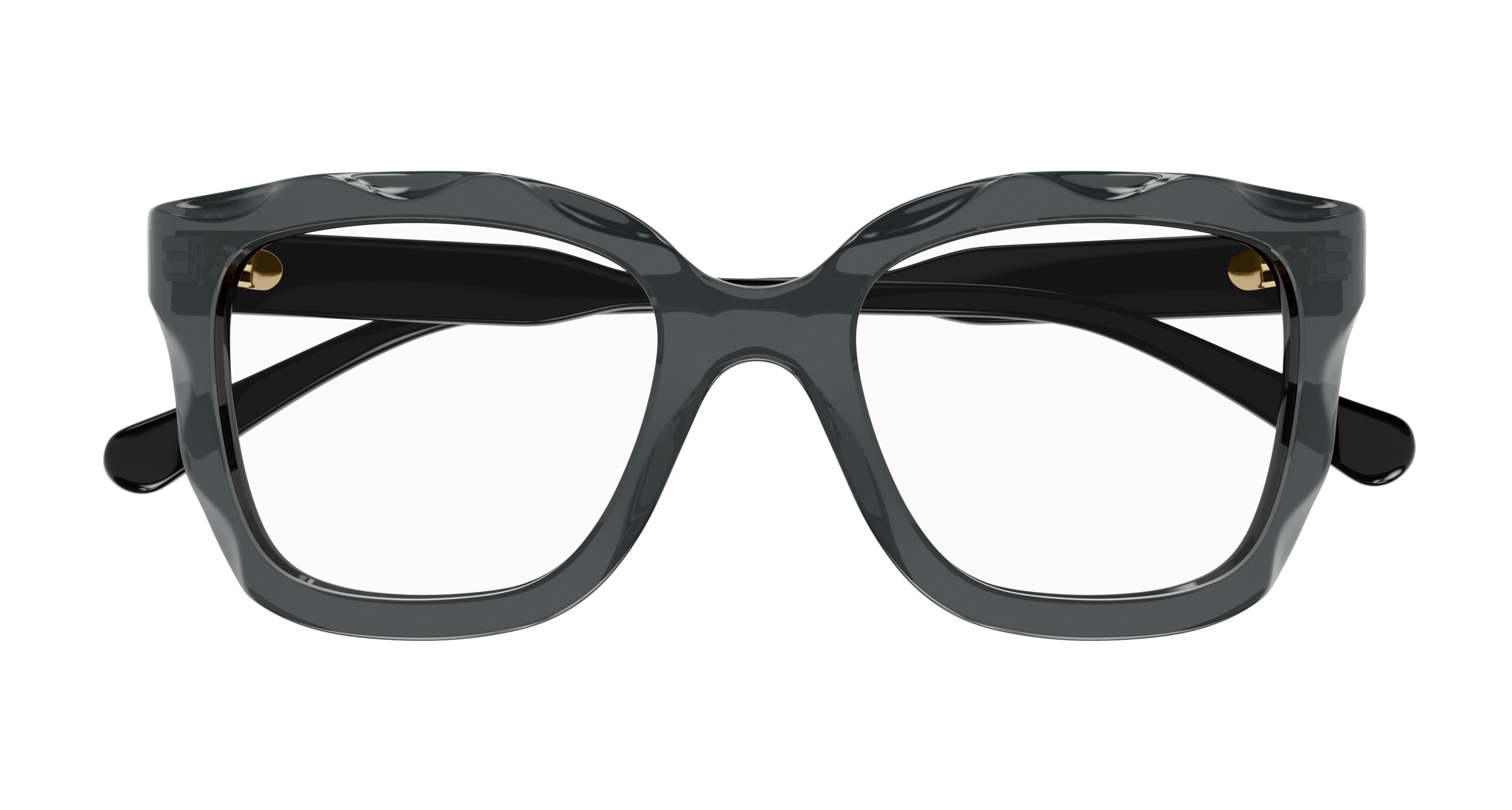 CHLOE-0229O/G 001 GREY/BLACK TRANSPARENT 52*20, , hi-res image number 1
